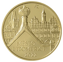 Zlatá investiční mince Městská památková rezervace Litoměřice 5000 Kč B.K.