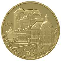 Zlatá investiční mince Hrad Bečov nad Teplou 5000 Kč PROOF