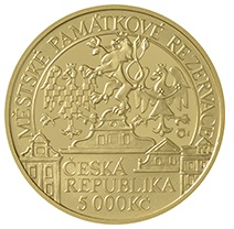 Zlatá investiční mince Městská památková rezervace Litoměřice 5000 Kč B.K.